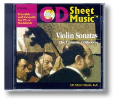 《小提琴奏鳴曲樂譜全集》(CD Sheet Music - Violin Sonatas: The Ultimate Collection)RAR