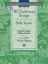 Mark Hayes - 10 Christmas Songs for Solo Voice - Med High (Book + CD)