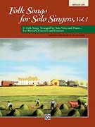 Folk Songs for Solo Singers, Vol 1, Med Lo-Book only